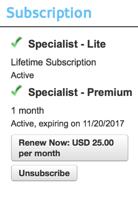 How to downgrade from a Premium to Lite subscription